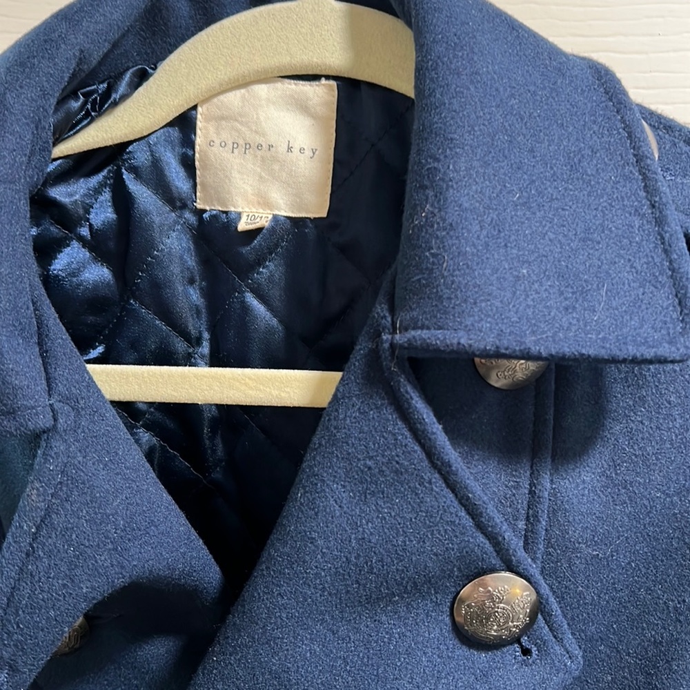 Royal blue pea coat